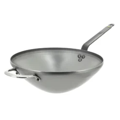 De Buyer Mineral B Element Wok Pan With Extra Handle Ø40 Cm