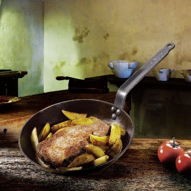 De Buyer Mineral B Lyonnaise Bratpfanne, 24 Cm 4 De Buyer Mineral B Lyonnaise Bratpfanne, 24 Cm – Bild 2