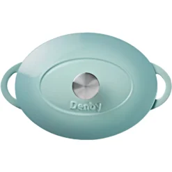 Denby Pavilion Gusseisentopf Oval Ø28 Cm, Hellblau 7 Denby Pavilion Gusseisentopf Oval Ø28 Cm, Hellblau -Deutschland Koch Magier Verkaufs-Shop denby cast iron 28cm oval casserole 2