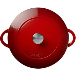Denby Pomegranate Gusseisentopf Flach Ø30 Cm, Rot 7 Denby Pomegranate Gusseisentopf Flach Ø30 Cm, Rot -Deutschland Koch Magier Verkaufs-Shop denby cast iron 30cm shallow casserole 10