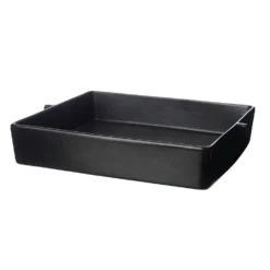 Ernst Ofenform Steingut Schwarz, 34 Cm