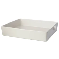 Ernst Ofenform Steingut Weiß Sand, 34 Cm