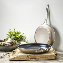 Greenpan Royal Bratpfanne 2 Teile, Bronzefarben 11 Greenpan Royal Bratpfanne 2 Teile, Bronzefarben -Deutschland Koch Magier Verkaufs-Shop greenpan royal black frying pan 24 28 cm pan protection 11