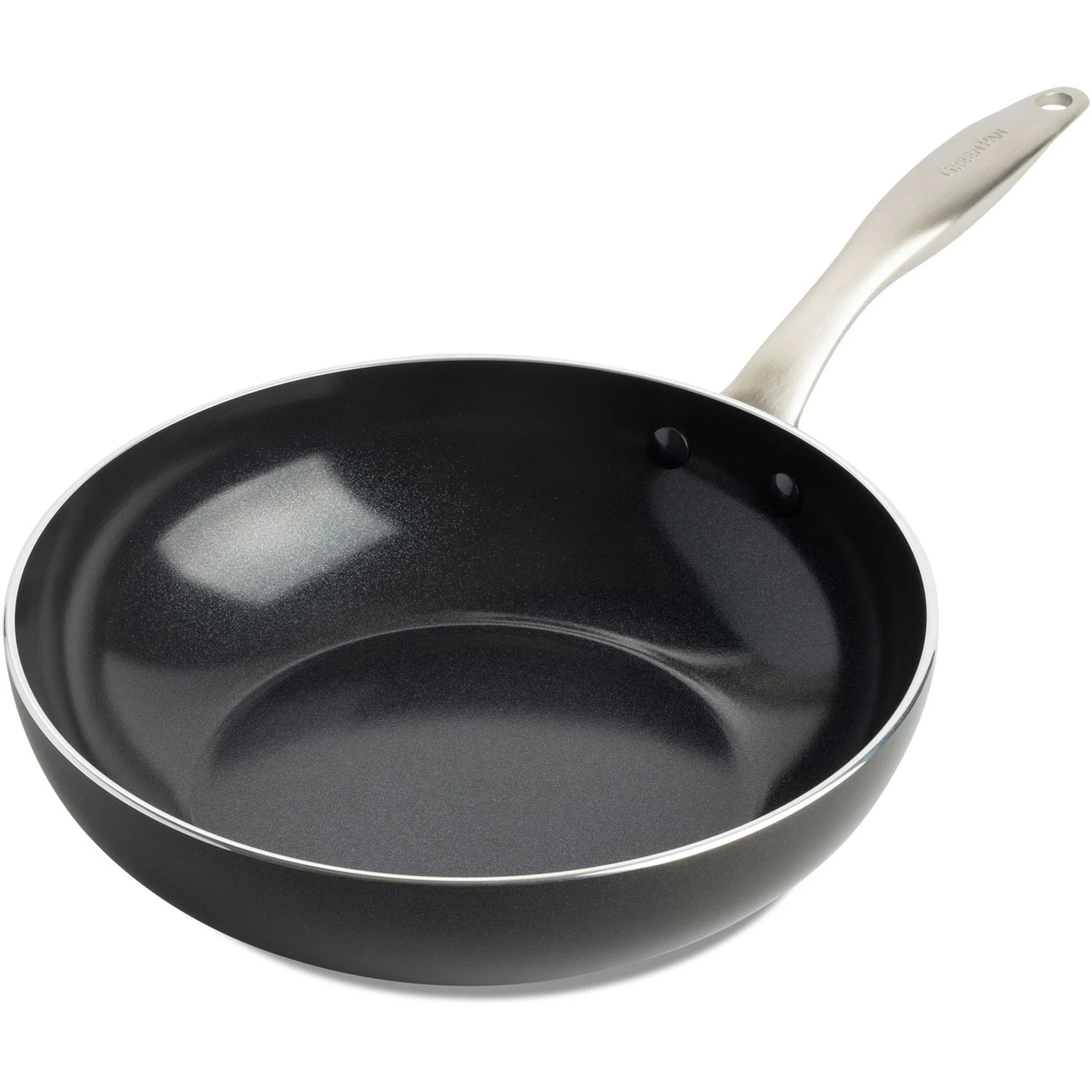 Greenpan Royal Wok-Pfanne 28 Cm Schwarz 3 Greenpan Royal Wok-Pfanne 28 Cm Schwarz