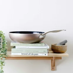 Greenpan Royal Bronze Wok 28 Cm Wok-Pfanne Bronzefarben -Deutschland Koch Magier Verkaufs-Shop greenpan royal bronze wok 28 cm 2