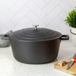 Kitchen Craft MasterClass Kasserolle Schwarz, 5 L 10 Kitchen Craft MasterClass Kasserolle Schwarz, 5 L -Deutschland Koch Magier Verkaufs-Shop kitchen craft masterclass casserole black 16