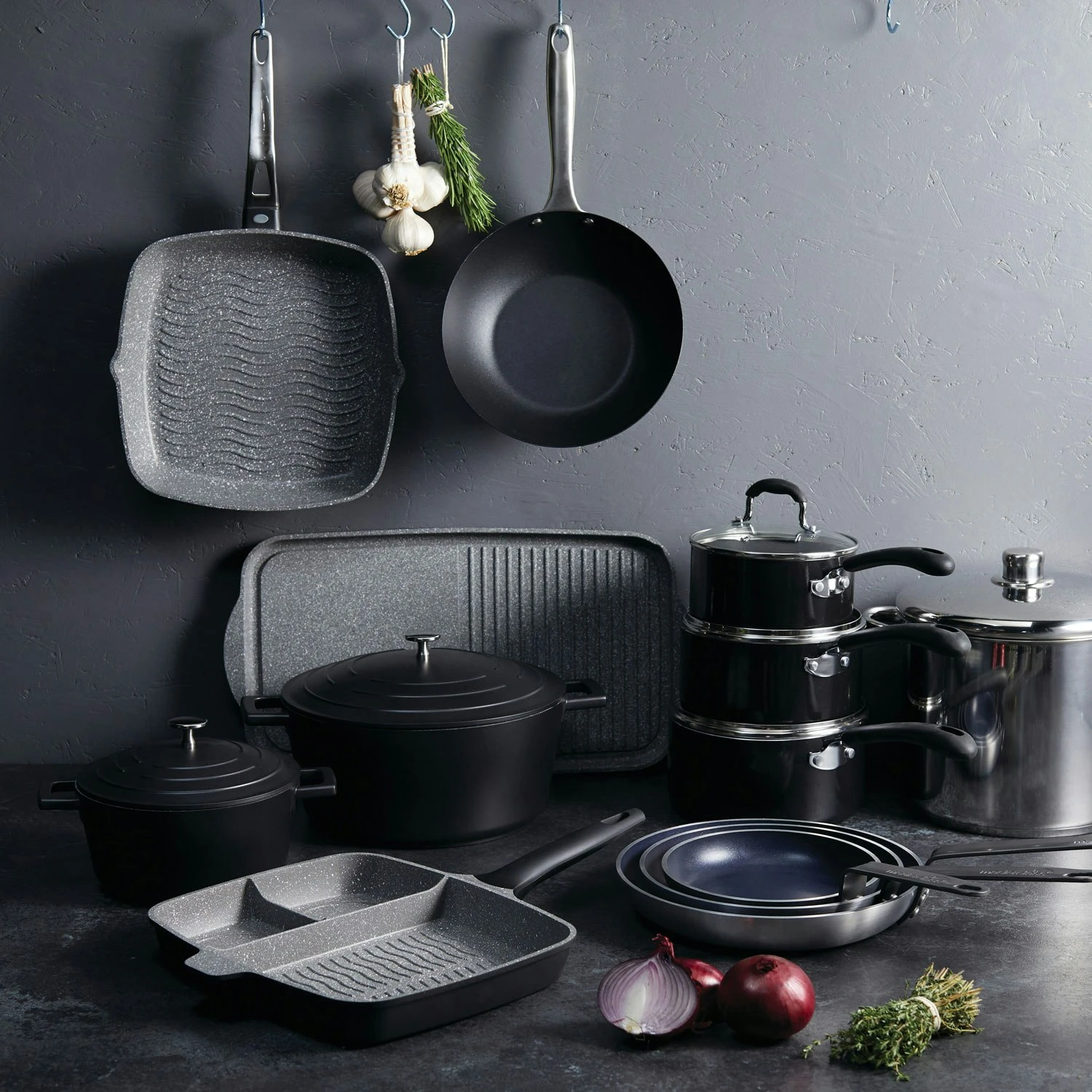 Kitchen Craft MasterClass Kasserolle Schwarz, 2,5 L 6 Kitchen Craft MasterClass Kasserolle Schwarz, 2,5 L – Bild 4