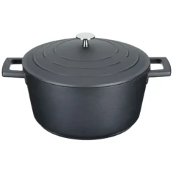 Kitchen Craft MasterClass Kasserolle Schwarz, 4 L