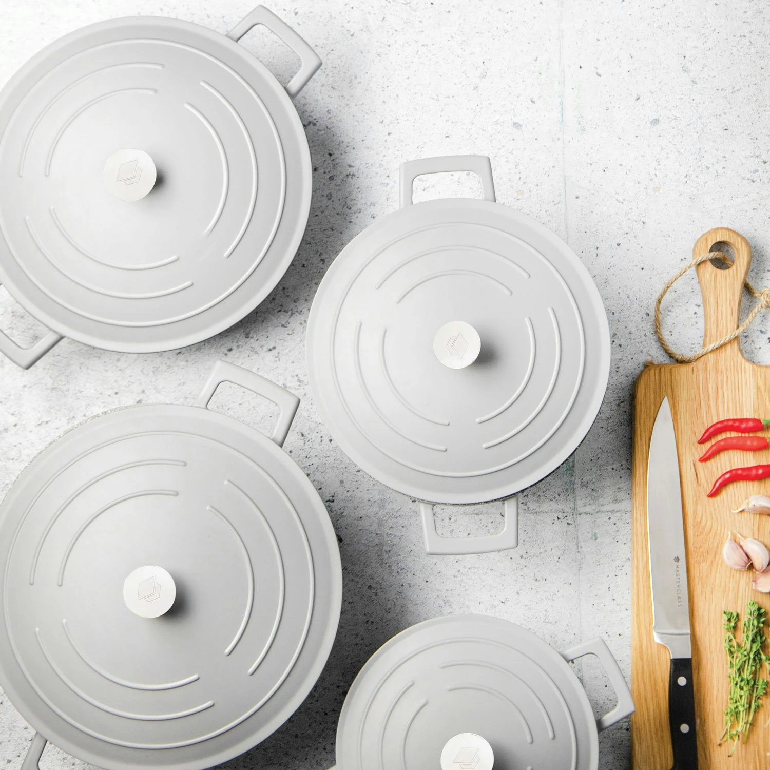 Kitchen Craft MasterClass Kasserolle Grau, 4 L 6 Kitchen Craft MasterClass Kasserolle Grau, 4 L – Bild 4