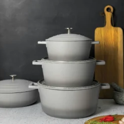 Kitchen Craft MasterClass Kasserolle Grau, 4 L 11 Kitchen Craft MasterClass Kasserolle Grau, 4 L -Deutschland Koch Magier Verkaufs-Shop kitchen craft masterclass casserole grey 2