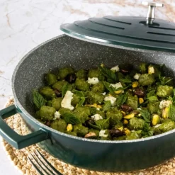 Kitchen Craft MasterClass Niedrige Kasserolle 4 L, Grün 9 Kitchen Craft MasterClass Niedrige Kasserolle 4 L, Grün -Deutschland Koch Magier Verkaufs-Shop kitchen craft masterclass low casserole 4 l 4