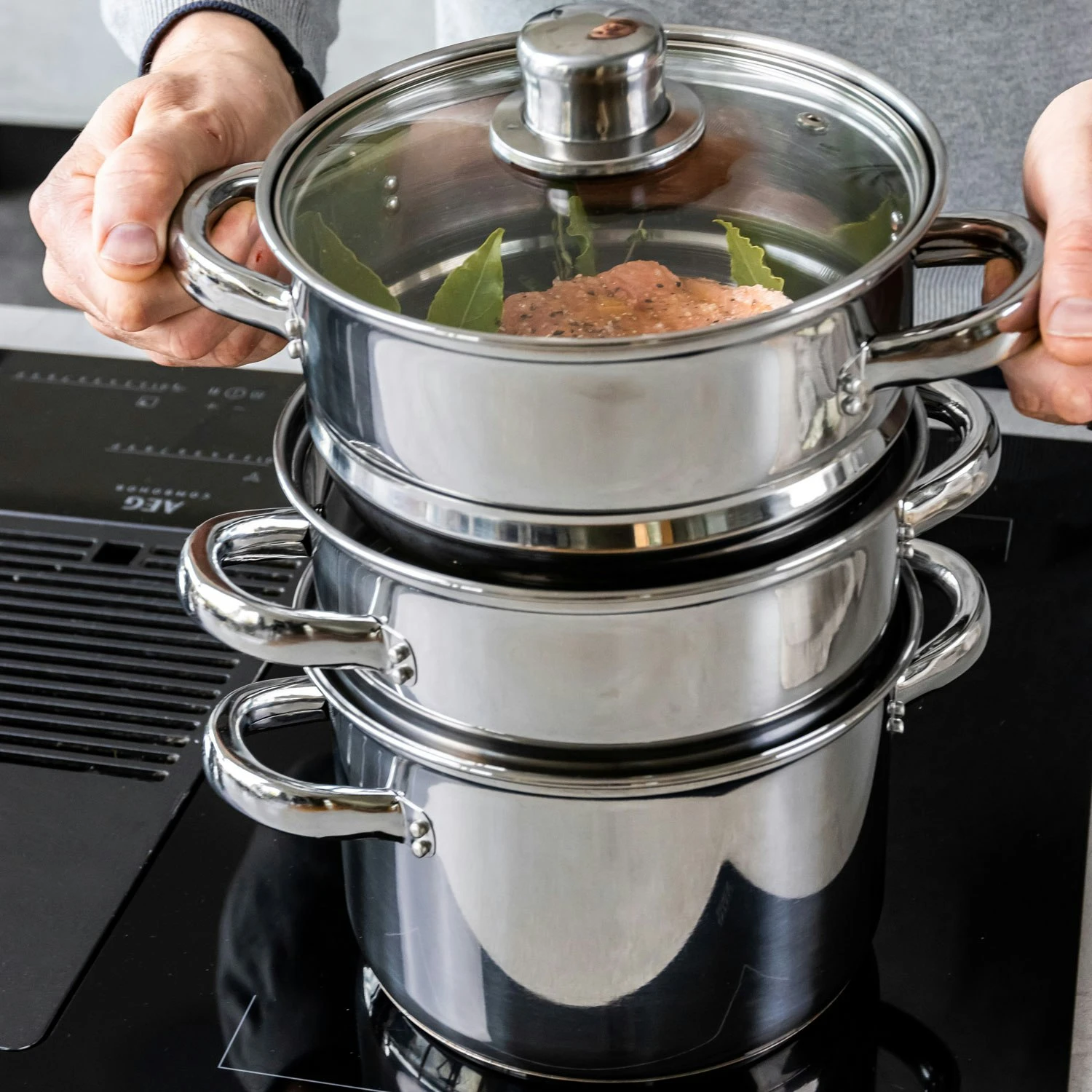 Kitchen Craft Three Tier Dampfgarer, 4 Teile, 22 Cm 7 Kitchen Craft Three Tier Dampfgarer, 4 Teile, 22 Cm – Bild 5