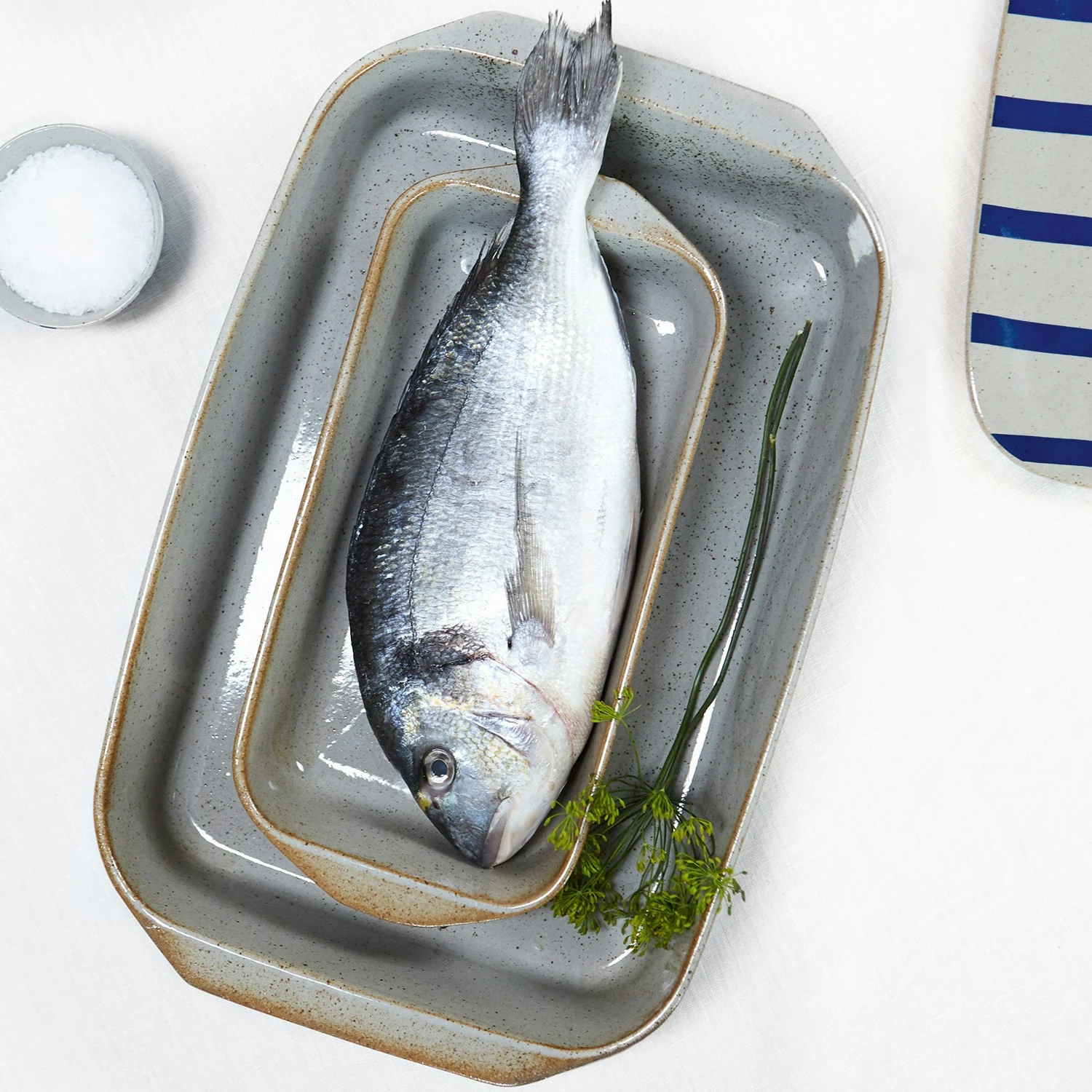 Lyngby Porcelæn Dan-Ild Ofenform Sand, 41x26 Cm 4 Lyngby Porcelæn Dan-Ild Ofenform Sand, 41x26 Cm – Bild 2