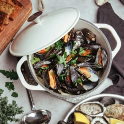 Gusseisentopf, Creme -Deutschland Koch Magier Verkaufs-Shop mareld cast iron pot 9