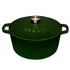 Gusseisentopf 4,4 L, Shiny Green -Deutschland Koch Magier Verkaufs-Shop sabor cast iron pot 44 l 0