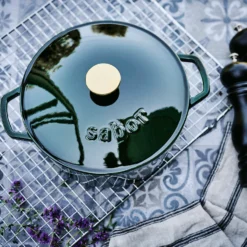 Gusseisentopf 4,4 L, Shiny Green -Deutschland Koch Magier Verkaufs-Shop sabor cast iron pot 44 l 4