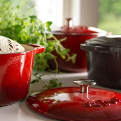 Gusseisentopf 6,7 L, Rot -Deutschland Koch Magier Verkaufs-Shop sabor gusseisentopf 67 l 8