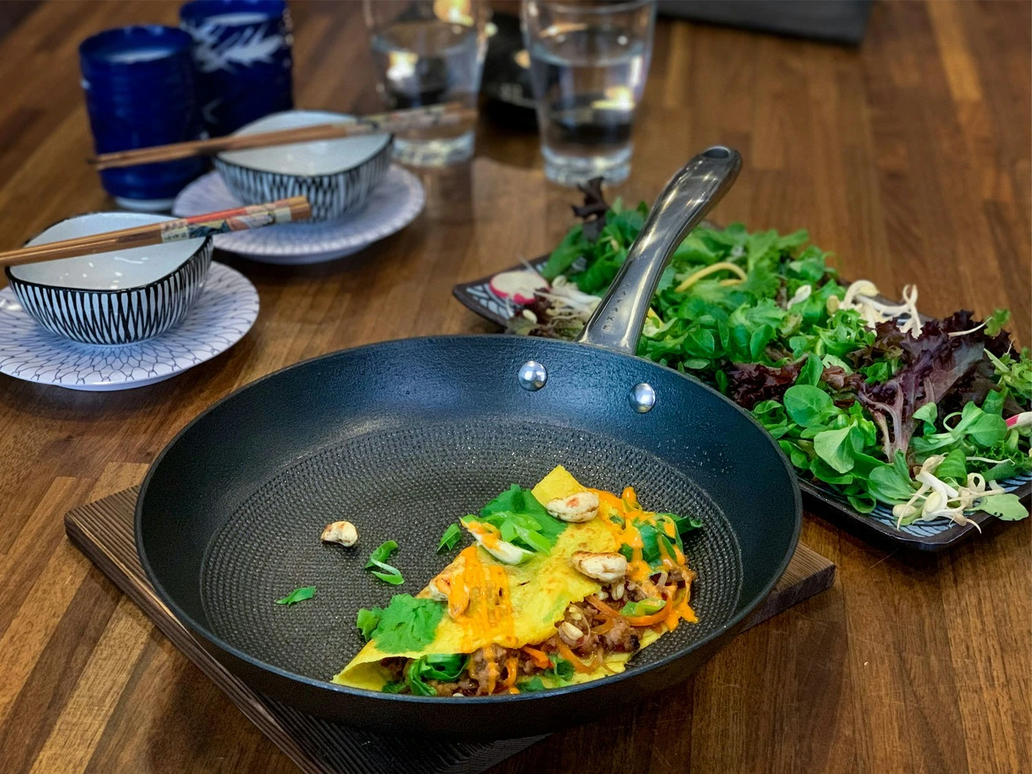 Satake Grillpfanne Leichtgusseisen, Honeycomb/ Ø28 5 Satake Grillpfanne Leichtgusseisen, Honeycomb/ Ø28 – Bild 3