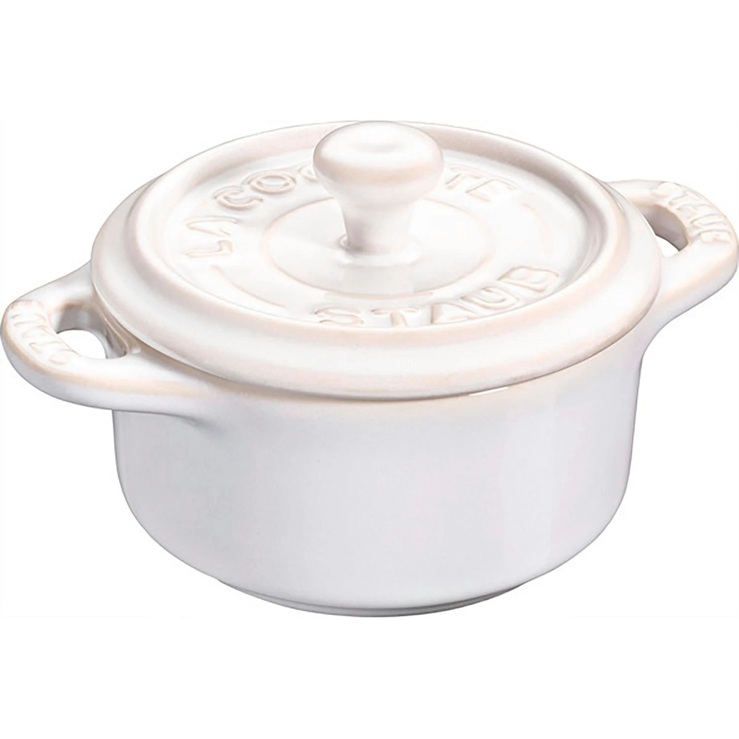 Staub Topfset Mini Ø10 4-er Set, Ivory White 4 Staub Topfset Mini Ø10 4-er Set, Ivory White – Bild 2