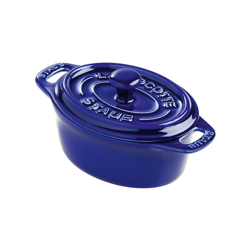 Staub Oval Ceramic Casserole 20 Cl, Dark Blue 3 Staub Oval Ceramic Casserole 20 Cl, Dark Blue