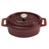 Staub Oval Kochtopf Aus Gusseisen 6,7 L, Dunkelrot -Deutschland Koch Magier Verkaufs-Shop staub oval kochtopf aus gusseisen 67 l schwarz 2