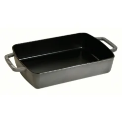 Staub Rectangular Dish In Cast Iron, Graphite Grey