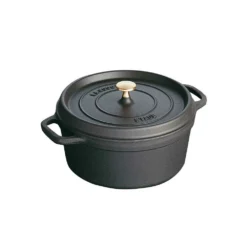 Staub Runde Kochtopf Aus Gusseisen 6,7 L, Schwarz