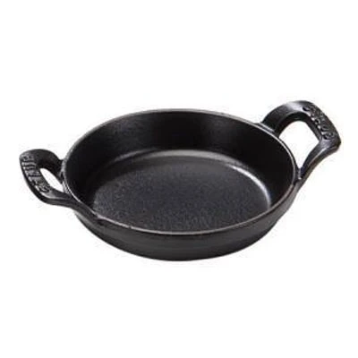 Staub Small Round Dish In Cast Iron, Black 3 Staub Small Round Dish In Cast Iron, Black