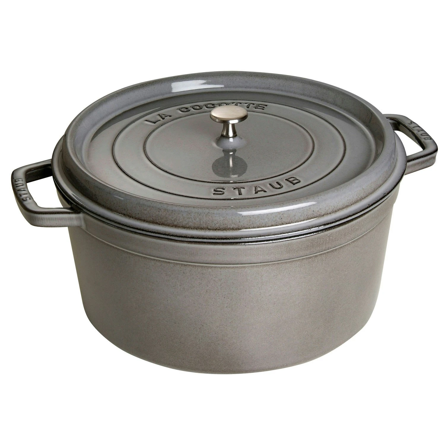 Staub Round Cocotte 30 Cm 8,35 L, Grey 3 Staub Round Cocotte 30 Cm 8,35 L, Grey