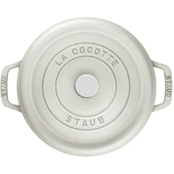 Staub Kokotte Rund, 28 Cm 6,7 L, Weiß 8 Staub Kokotte Rund, 28 Cm 6,7 L, Weiß -Deutschland Koch Magier Verkaufs-Shop staub white truffle rund gryta 24cm 38l 2