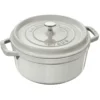 Staub Kokotte Rund, 28 Cm 3,8 L, Weiß -Deutschland Koch Magier Verkaufs-Shop staub white truffle rund gryta 24cm 38l 4