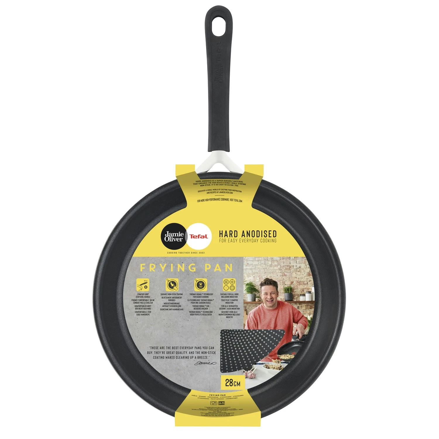 Tefal Jamie Oliver Quick & Easy Bratpfanne Eloxiertes Aluminium, 28 Cm 6 Tefal Jamie Oliver Quick & Easy Bratpfanne Eloxiertes Aluminium, 28 Cm – Bild 4